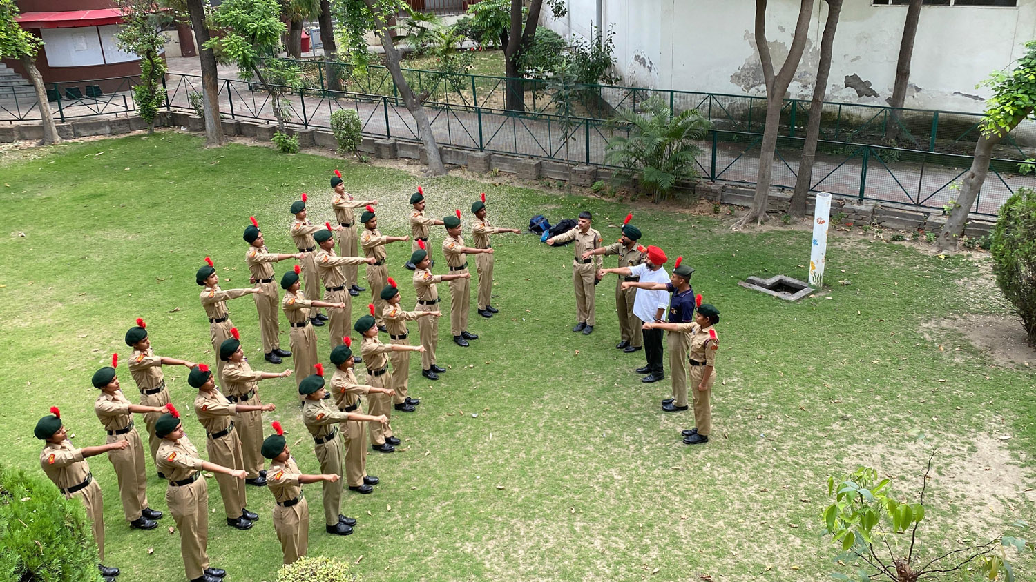 NCC cadets and students of Jalandhar Group practiced civil defence mock drill.